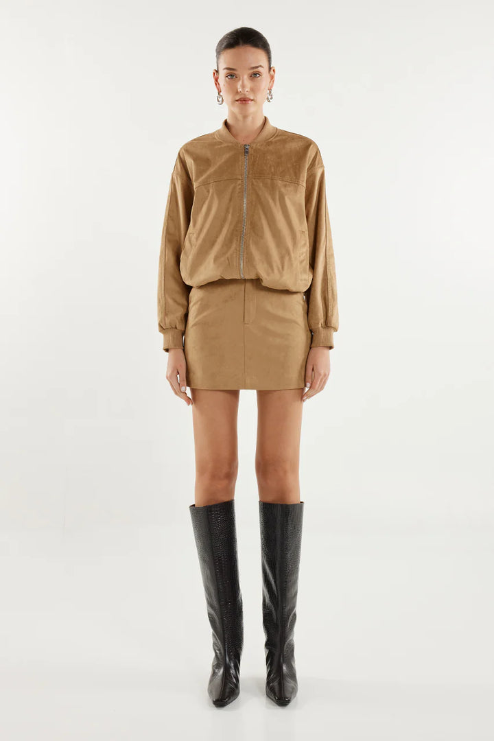 Deserae Jacket - Tan Suede