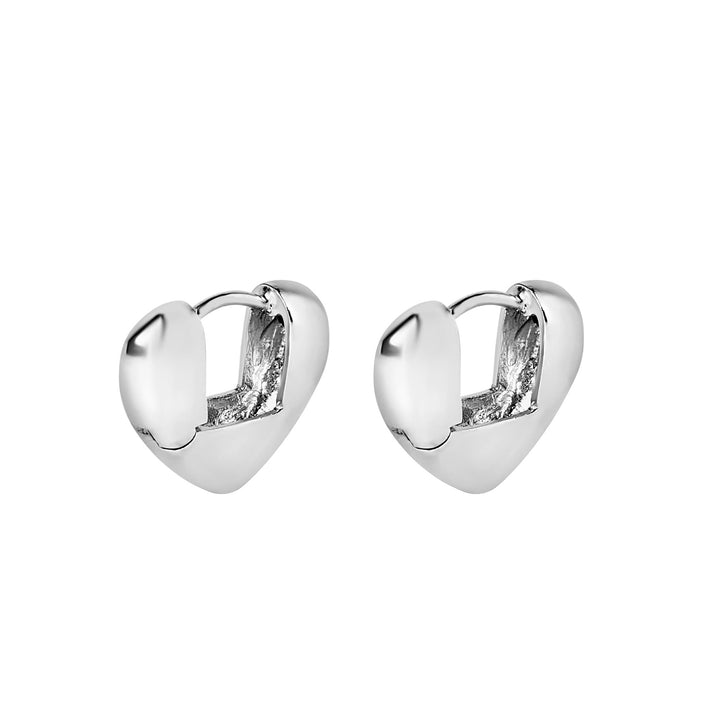 Evie Puffy Heart Earrings