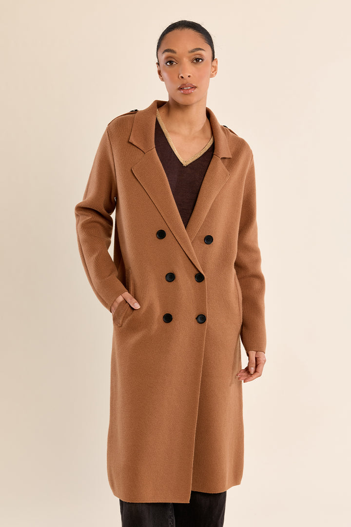 Long Blazer Coat- Camel