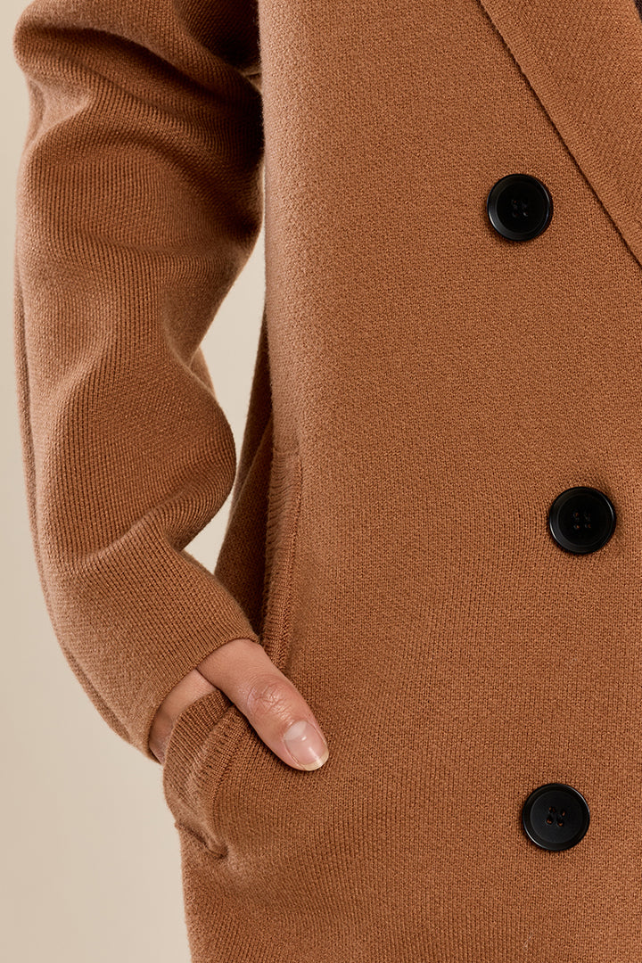 Long Blazer Coat- Camel