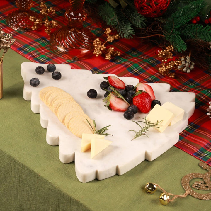 Holiday Tree Marble Platter