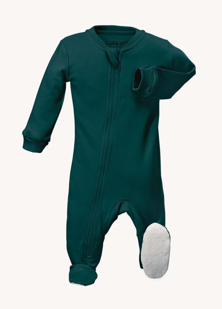 Forest Calm Organic Cotton Footed Sleeper