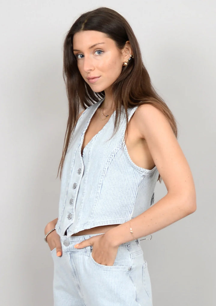 Coastal Denim Vest