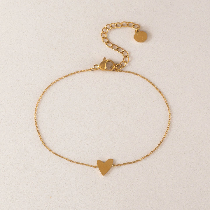 Flirt Heart Bracelet- Gold
