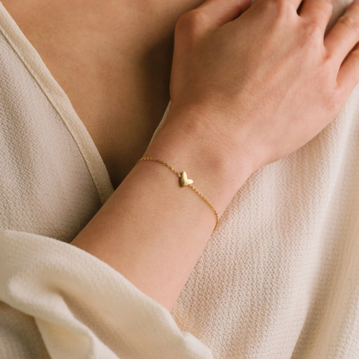 Flirt Heart Bracelet- Gold