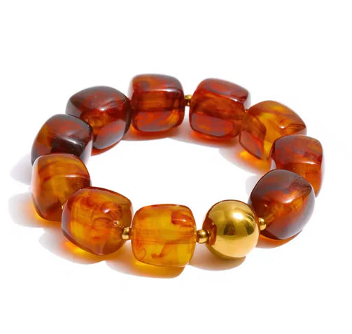 Golden Spice Beaded Bracelet