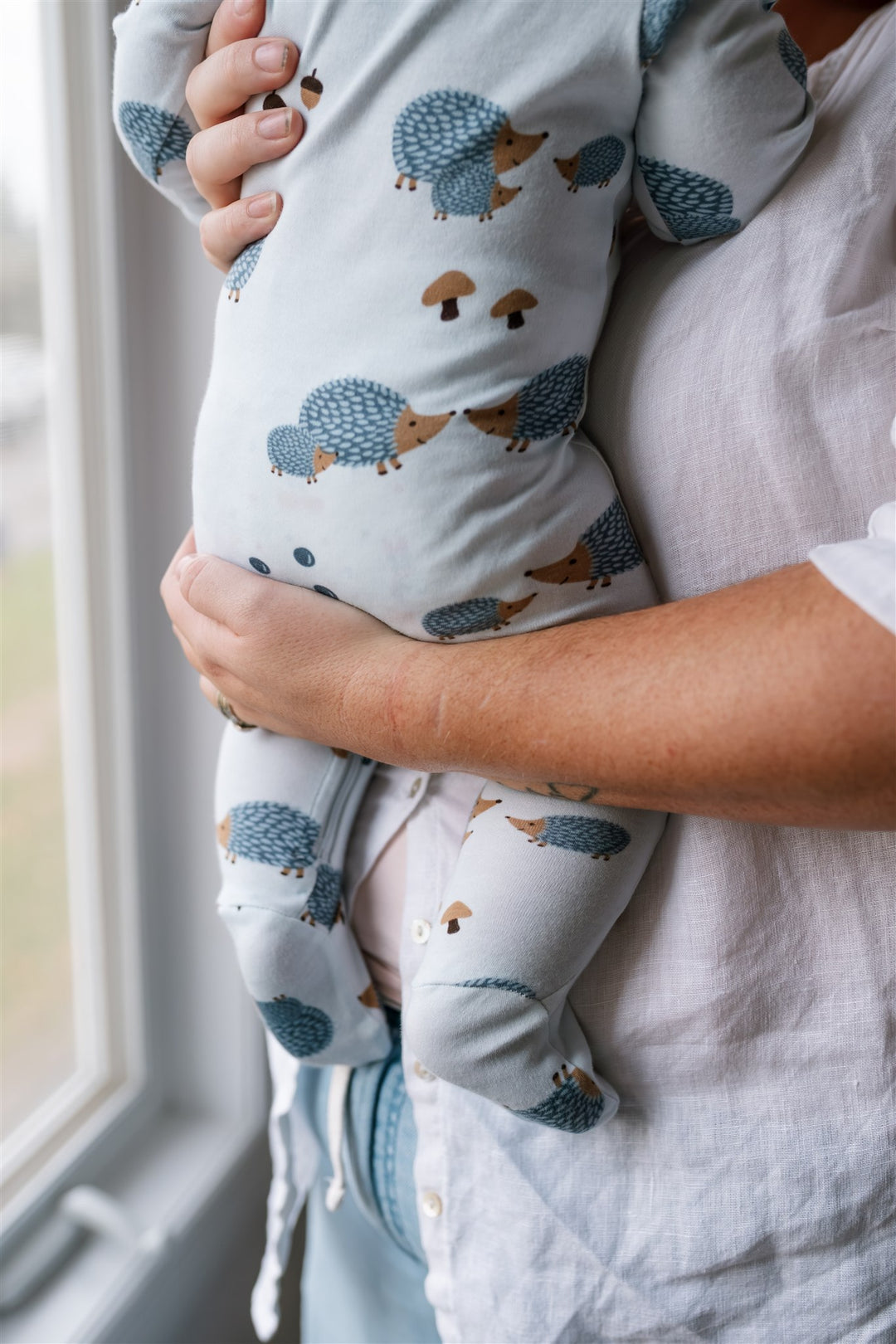 Hedgehugs & Kisses Organic Cotton Footed Sleeper
