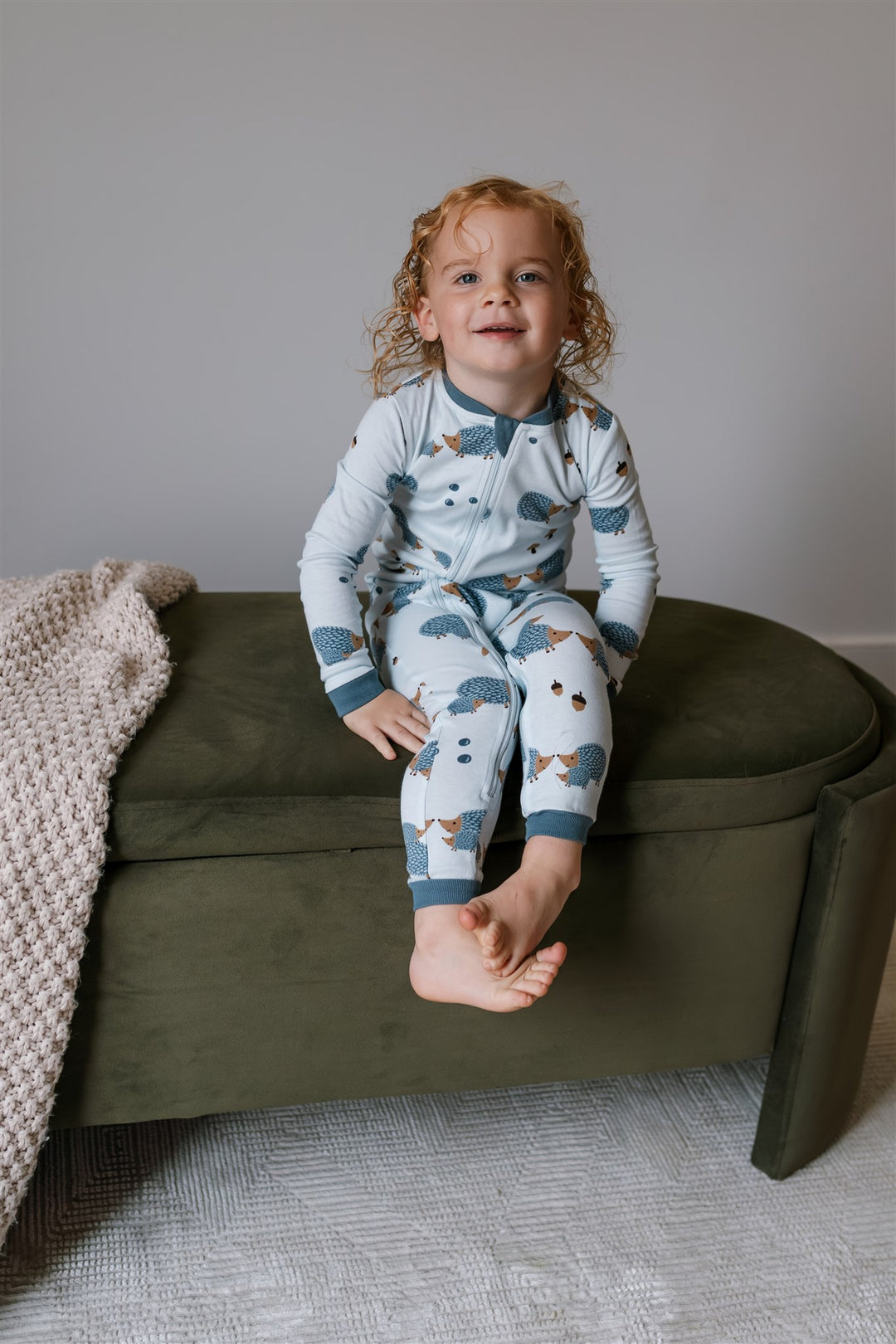 Hedgehugs & Kisses Organic Cotton Footless Sleeper