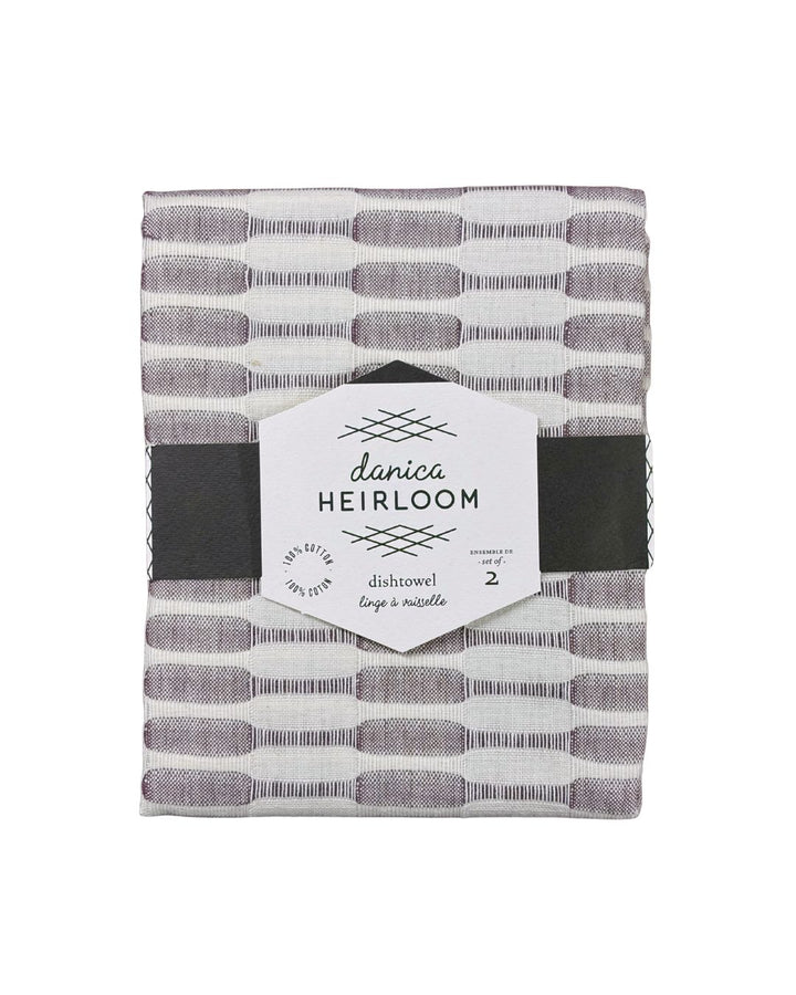 Danica Abode Dish Towel Set of 2 - Plum