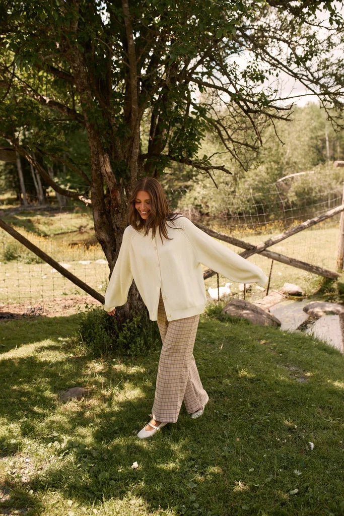 Harper Straight Plaid Pants