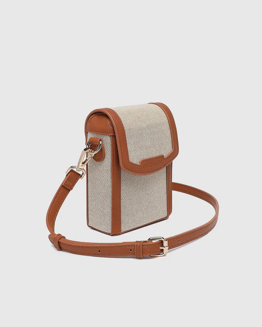 LOUENHIDE - YOKO CANVAS PHONE BAG - Tan