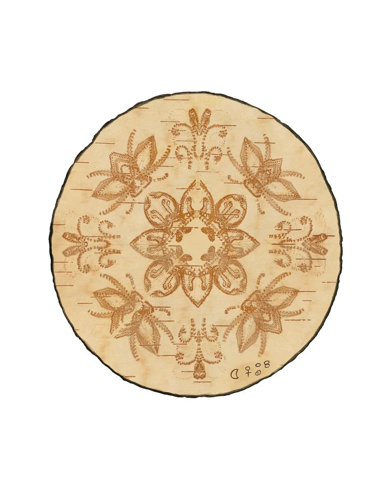 Mini Tipi Birch Bark Indigenous Reversible Blanket