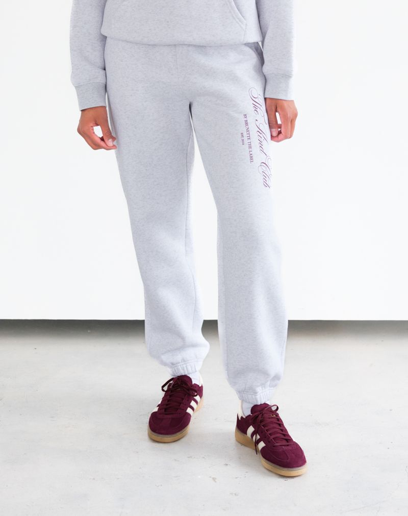 Kind Club Best Friend Jogger - Grey/Burgundy