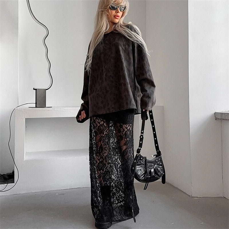 It Takes Two Lace Skirt - Black