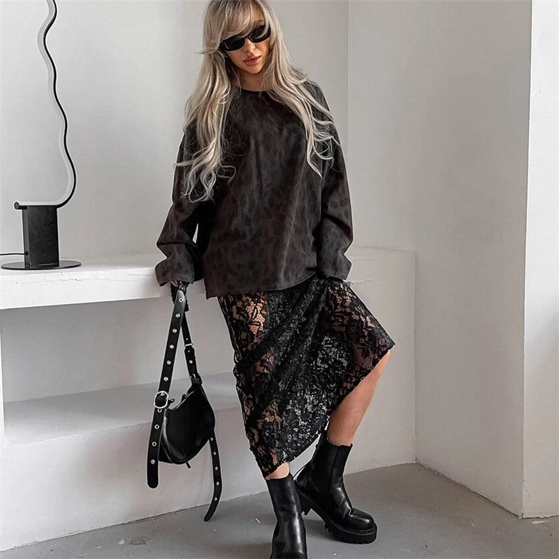 It Takes Two Lace Skirt - Black