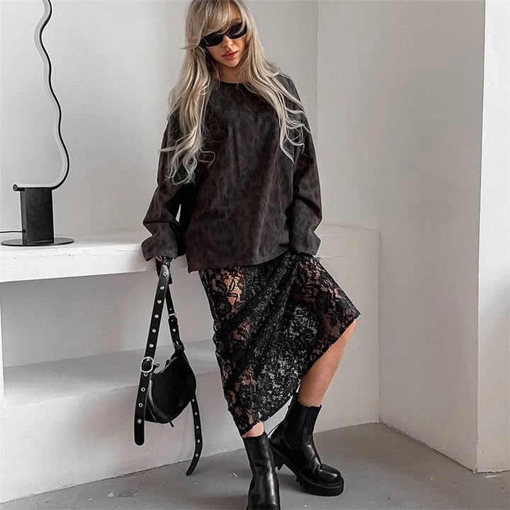 It Takes Two Lace Skirt - Black