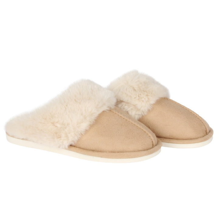 Aspen Sherpa Lined Slippers- Natural