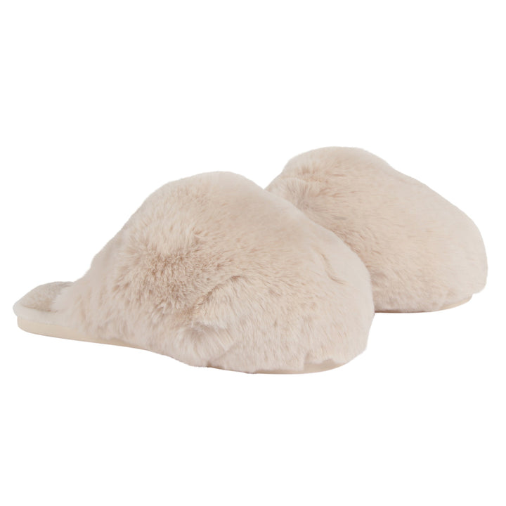 Park City Faux Fur Slippers - Soft Pink