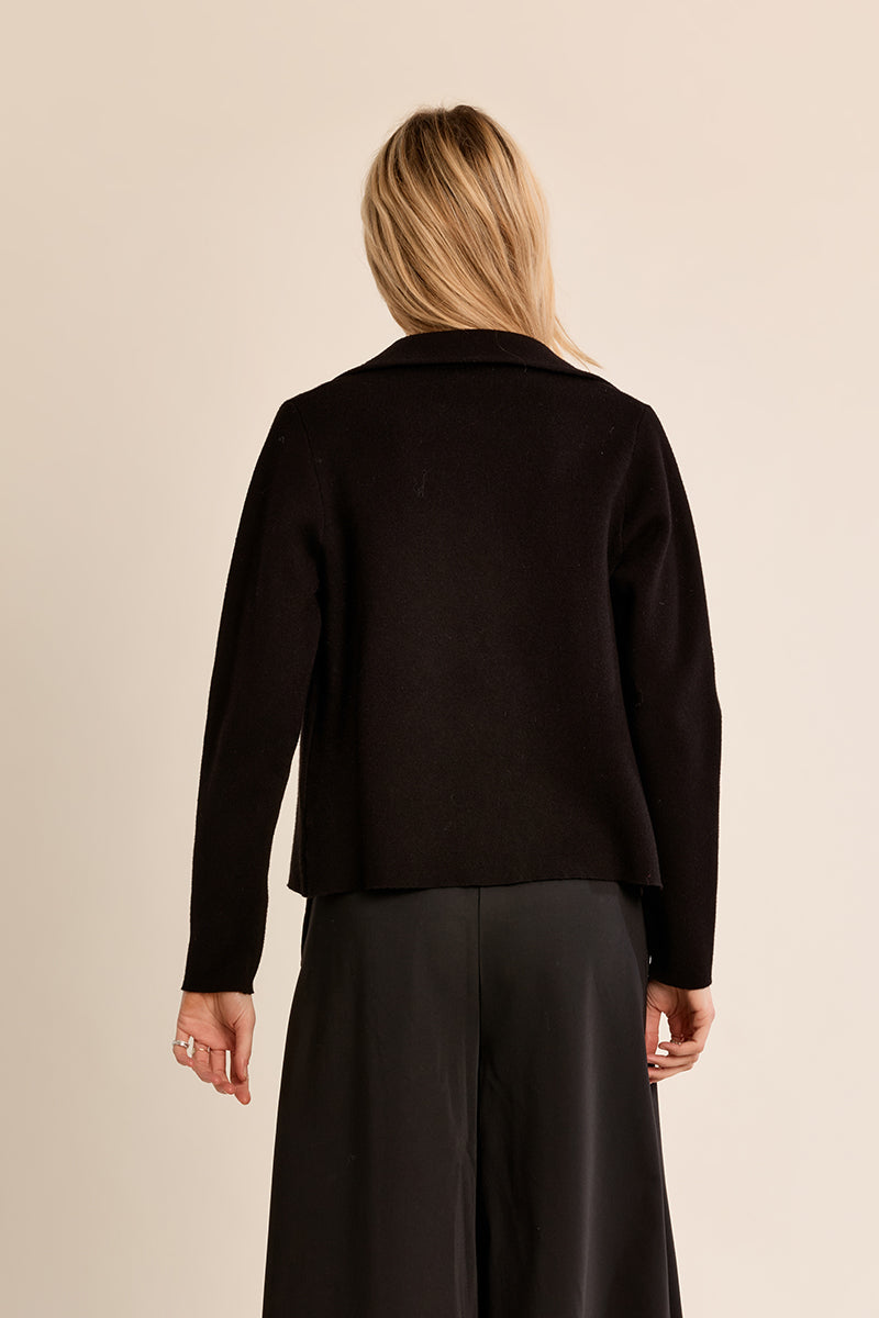 Crop Blazer Jacket- Black