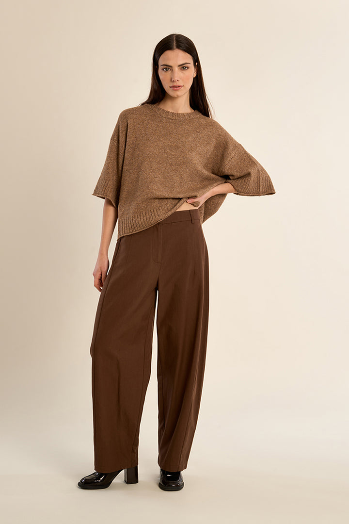 Flared Knit Sweater