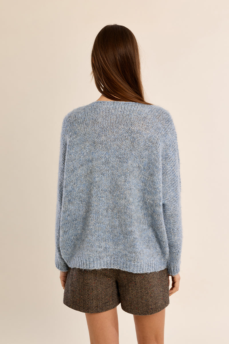 V-Neck Knit Sweater