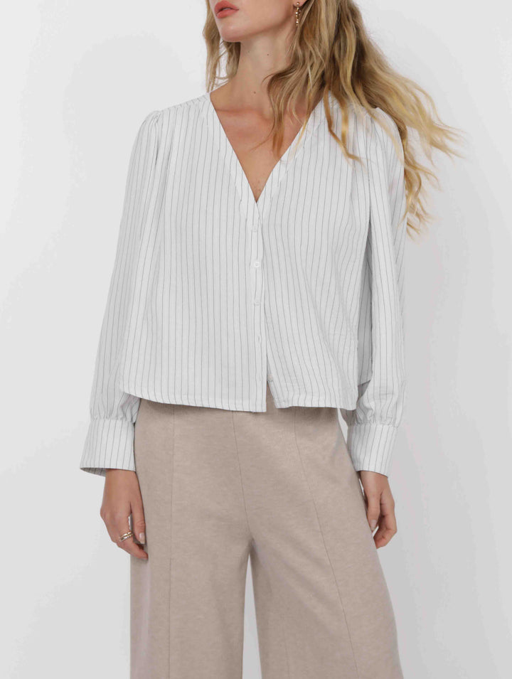 Buttoned Up Shirt w Back Detail