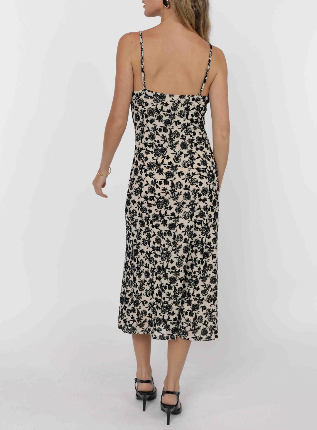 Analogue Cowl Neck Midi Dress