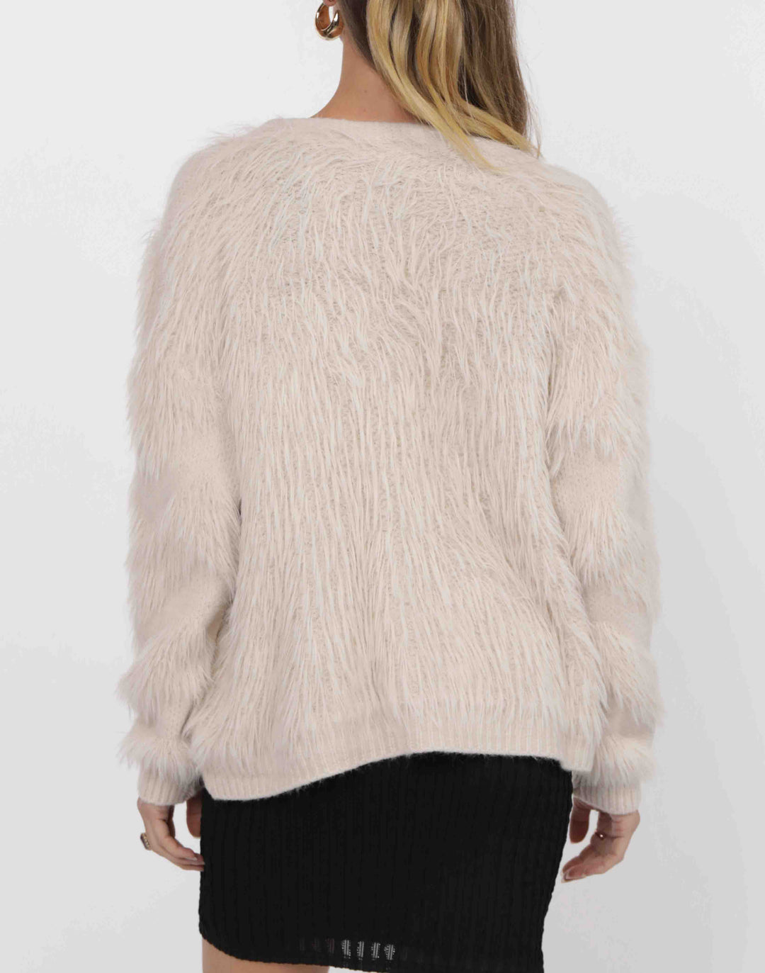 Delia Feather Stripe Cardigan