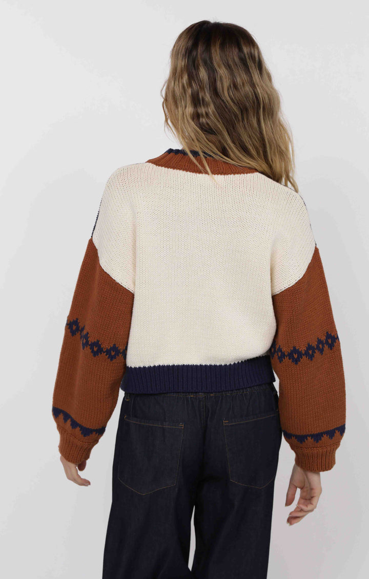 Sweet Rose Zip Sweater