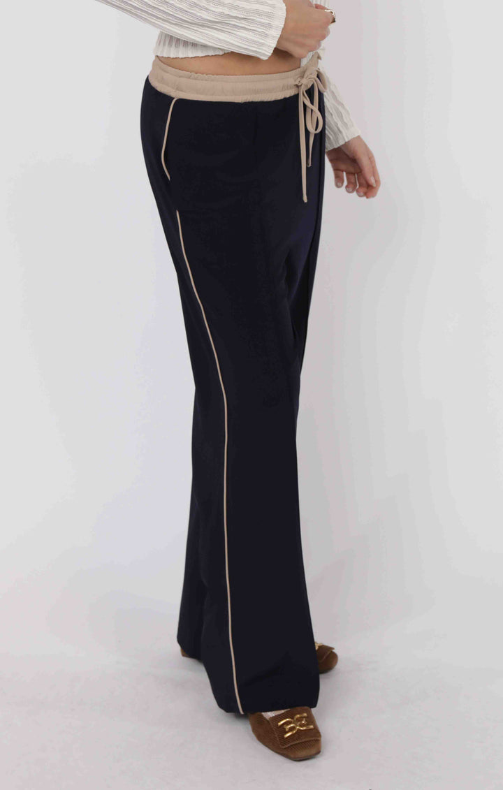 On Film Vintage Contrast Drawstring Pant