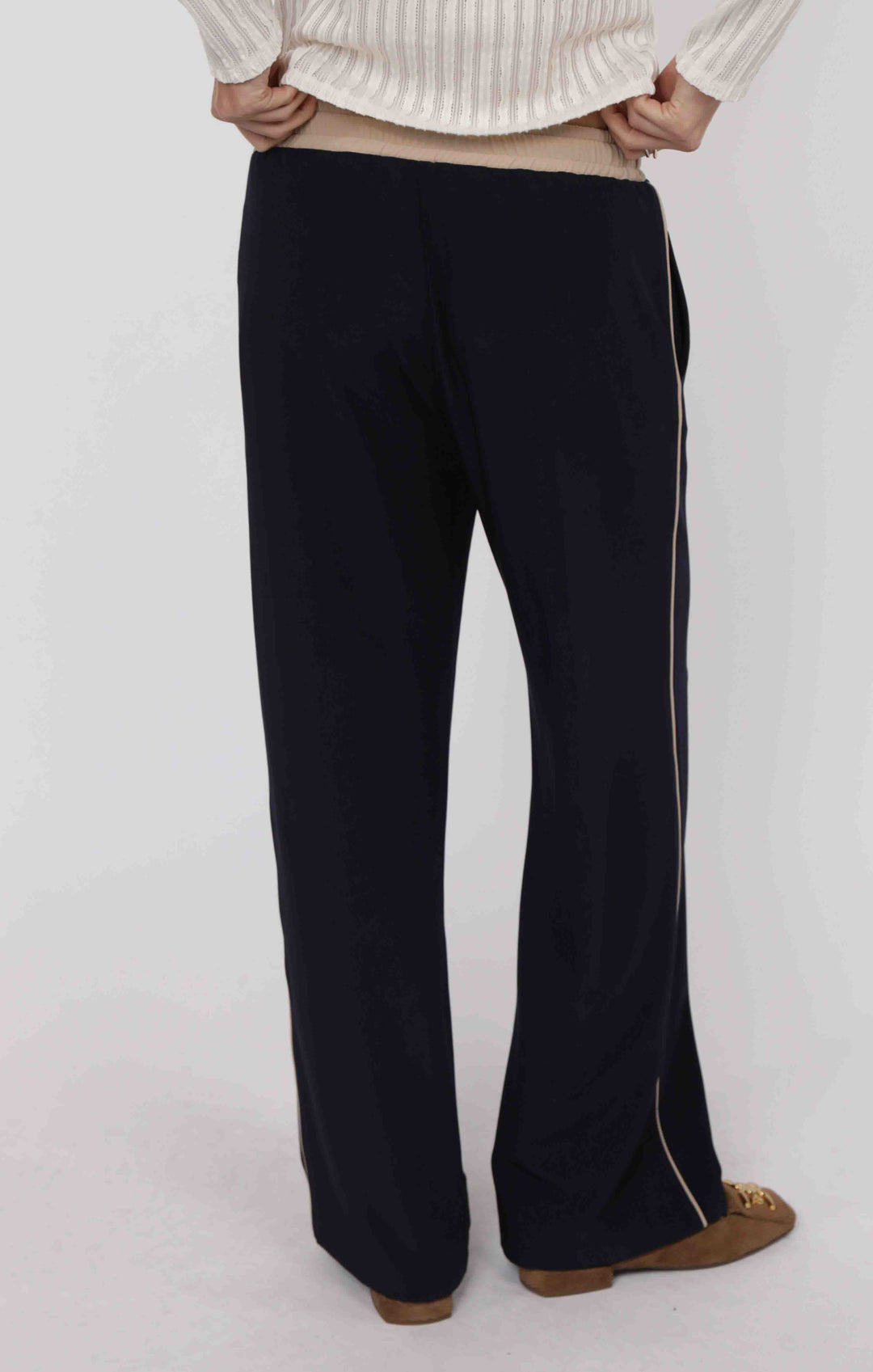 On Film Vintage Contrast Drawstring Pant