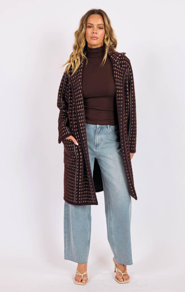 Urban Houndstooth Coat