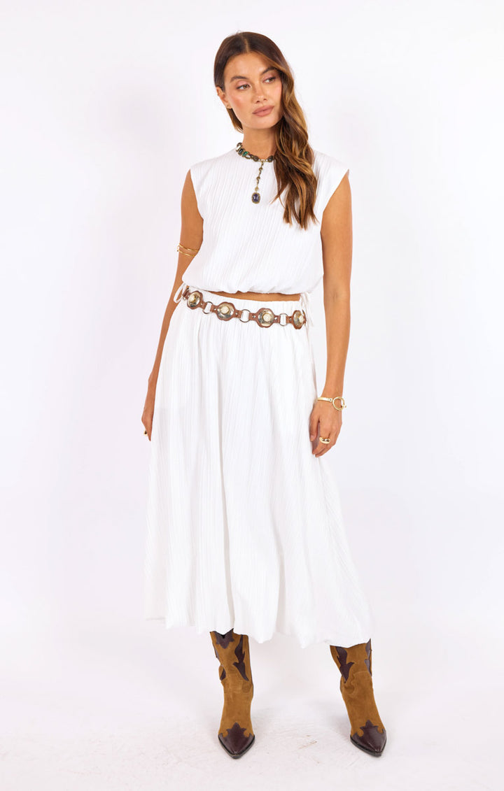 Deja Vu Bubble Maxi Skirt