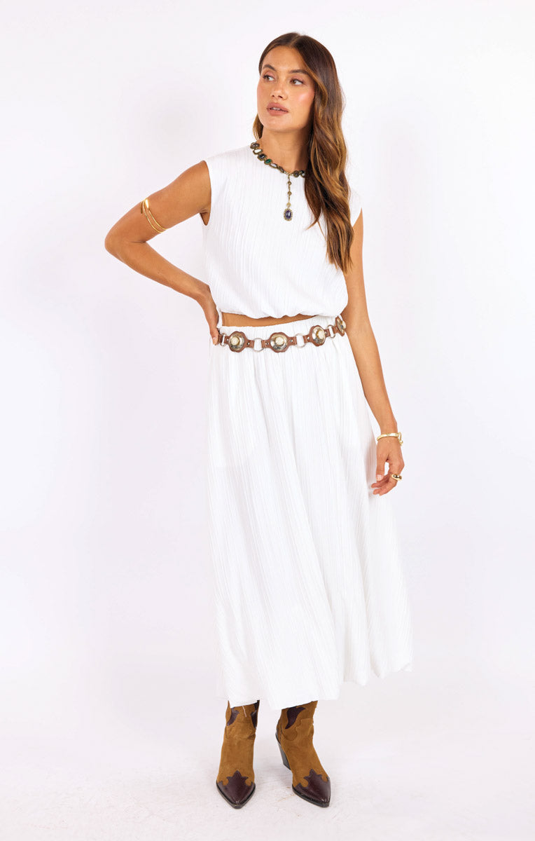 Deja Vu Bubble Maxi Skirt