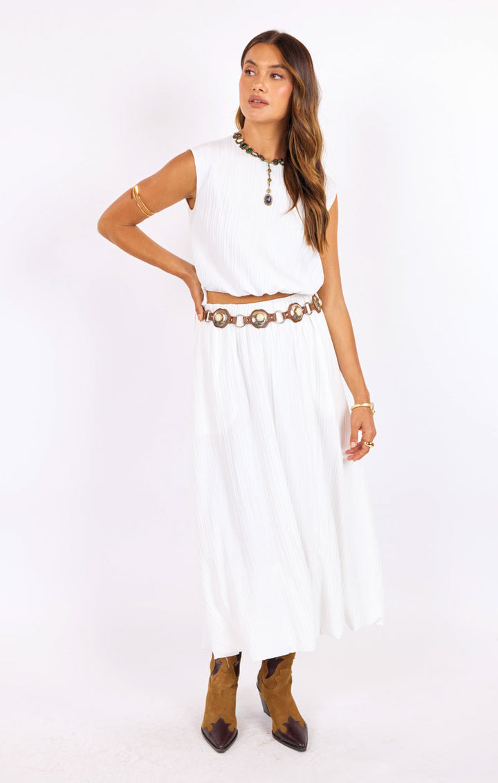 Deja Vu Bubble Maxi Skirt