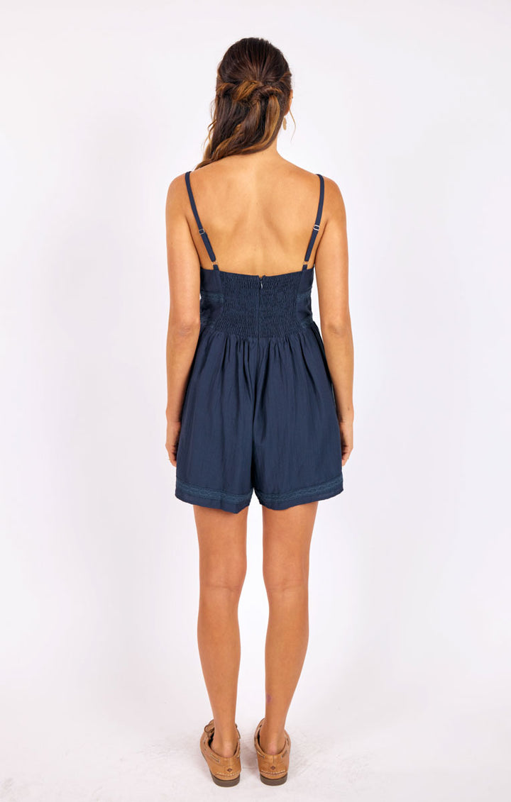 Percy Lace Trim Romper