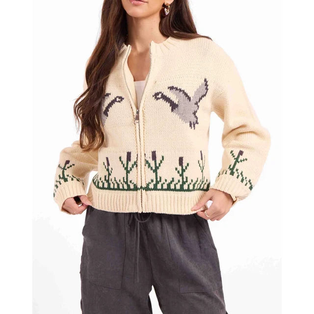 Songbird Zip Sweater