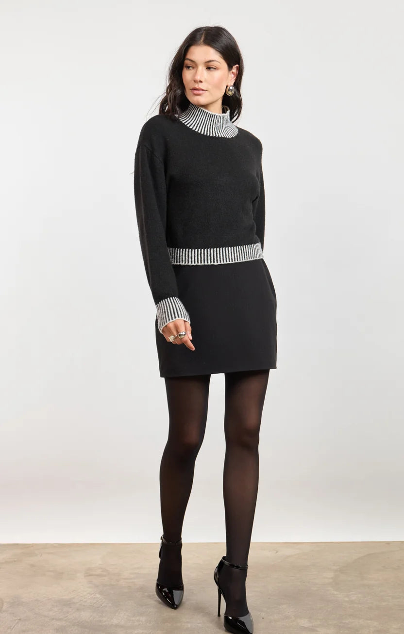 Stacey Contrast Rib Sweater