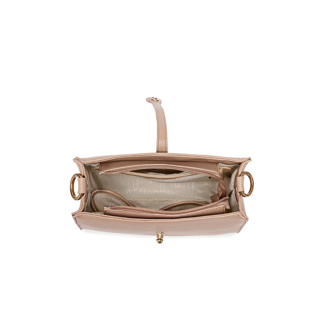 Lock Shoulder Bag - Latte