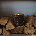 Brown Emperador Marble Refillable Candle
