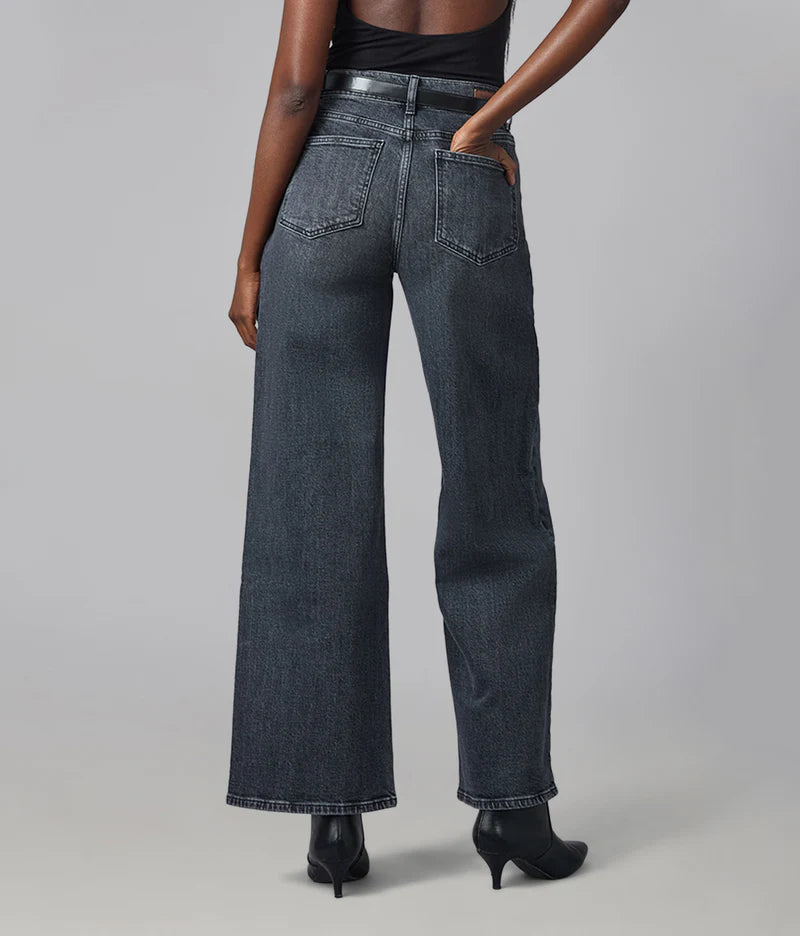 Colette High Rise Wide Leg Jeans - Grit Grey
