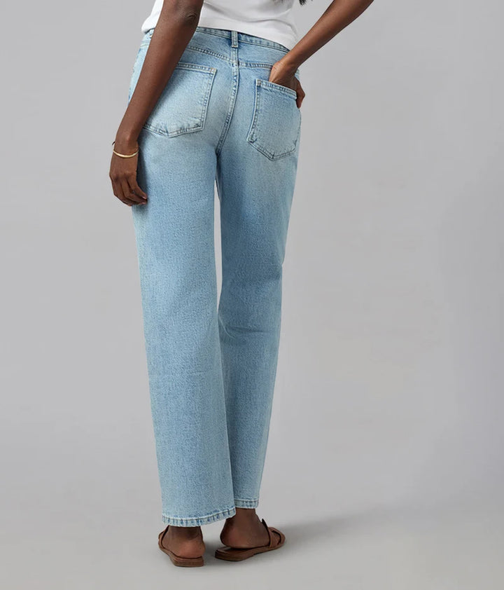 Denver High-Rise Straight Jeans- Whimsy Blue