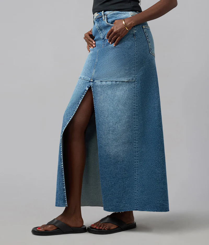 High Rise Maxi Skirt- Twighlight