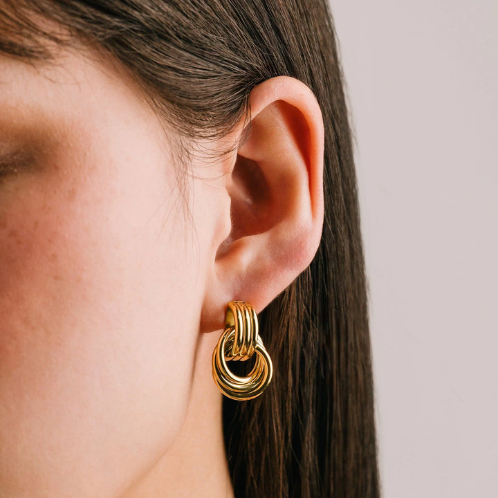 Maris Knocker Gold Earrings