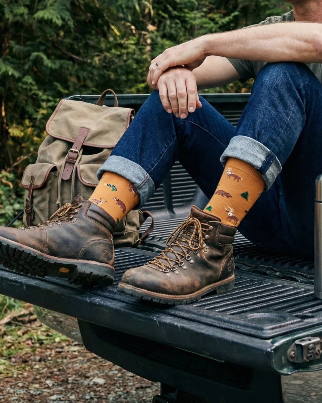 Men's Wildlife This Did Good Mismatched Socks