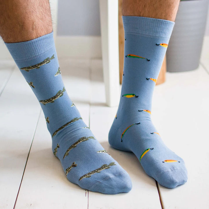 Men's Fish & Fishing Lure Socks