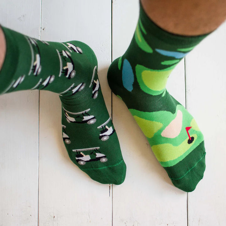 Men's Golf Cart & Golf Mismatched Socks