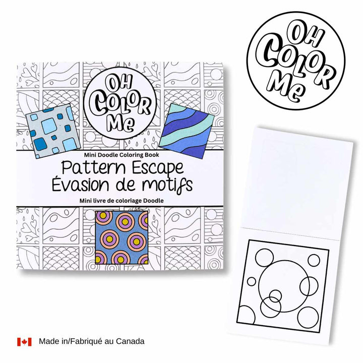 Mini Pattern Escape Colouring Book