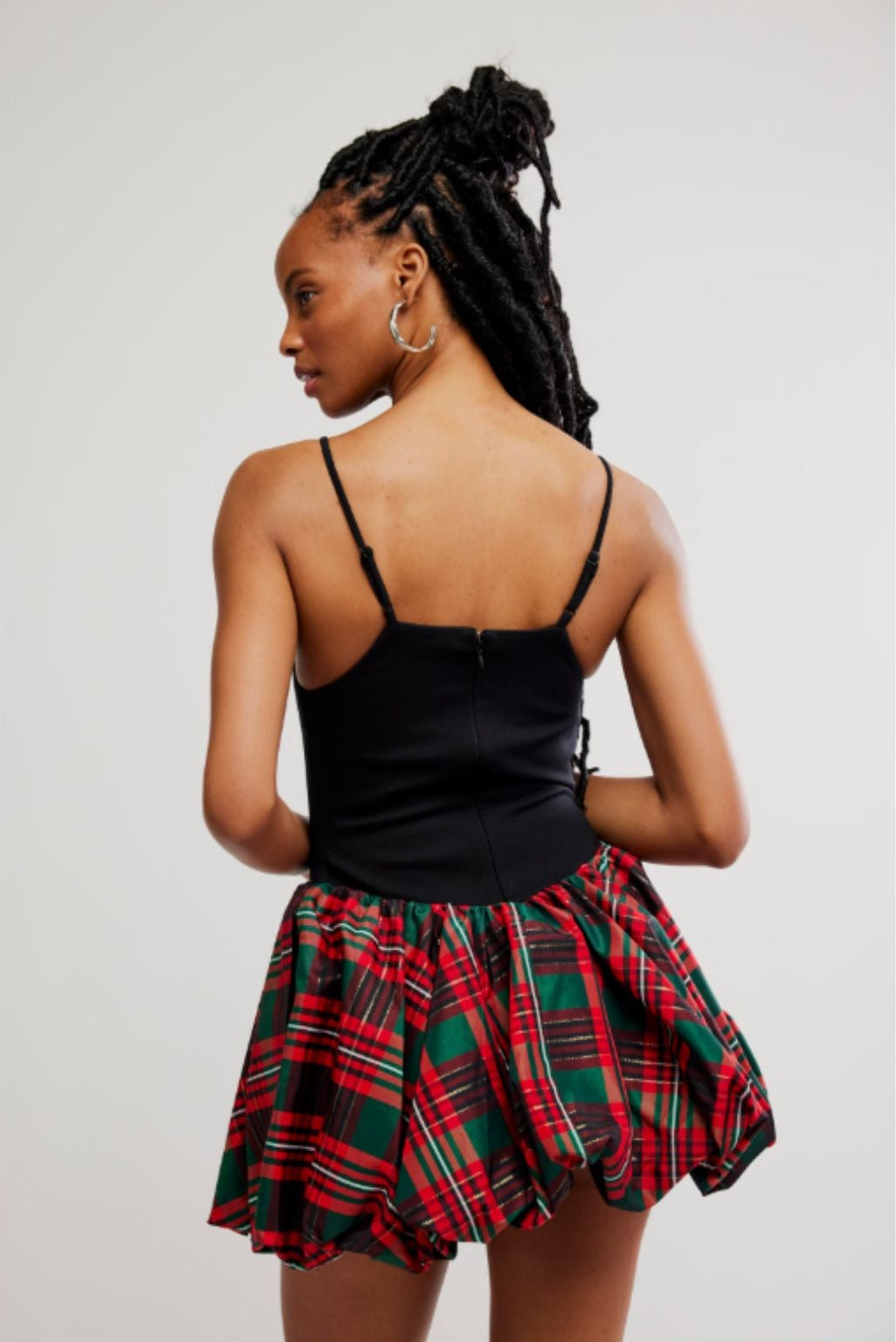 Tinsel Kiss Plaid Mini Dress