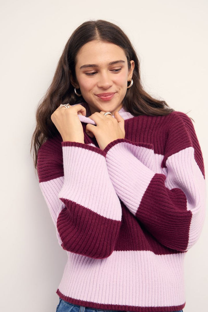Freja Stripe Chunky Knit Sweater